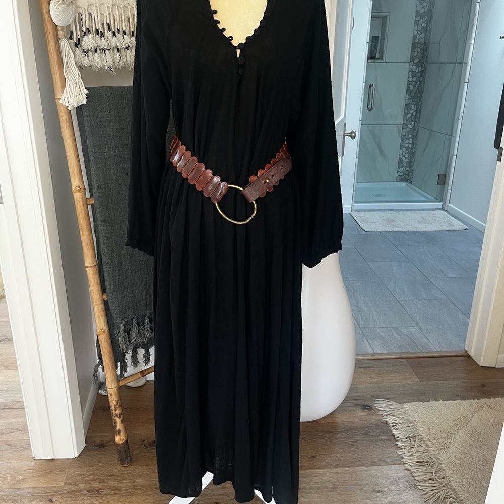 Natalie Martin Black Long Sleeve Dress